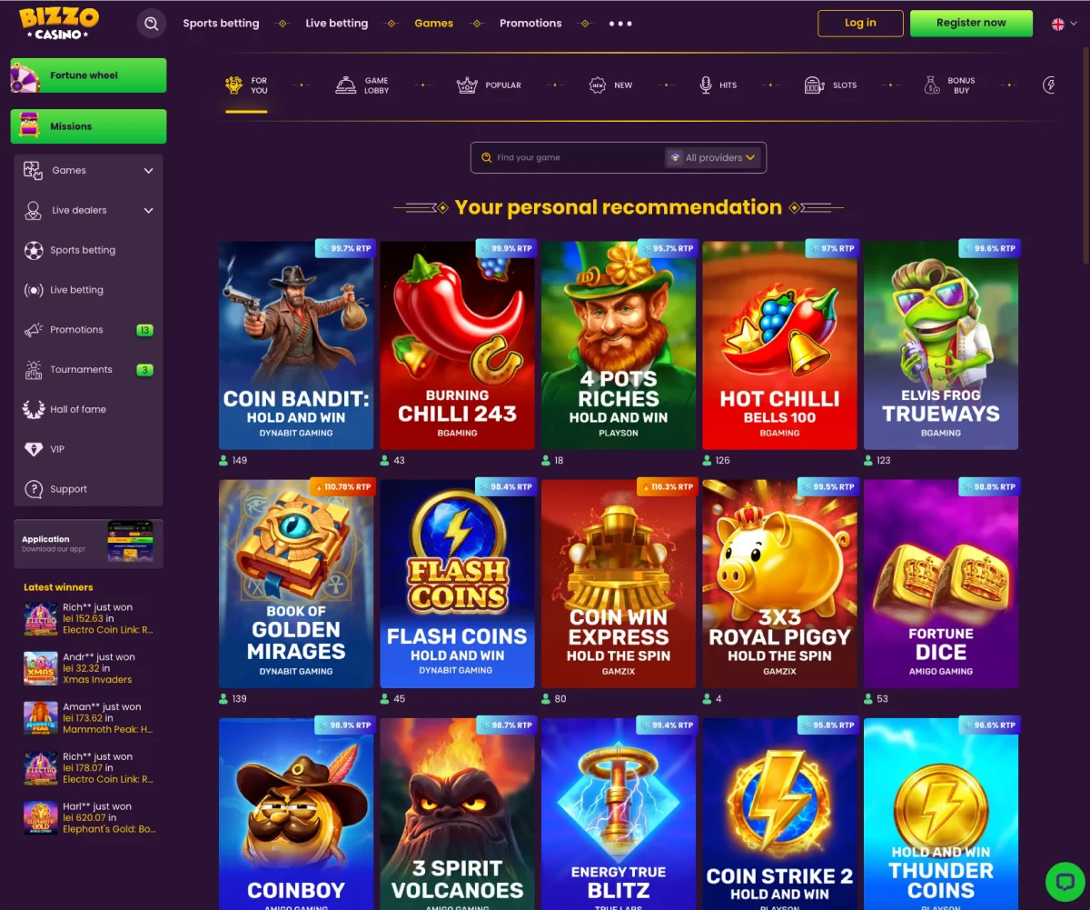 Bizzo Casino Romania